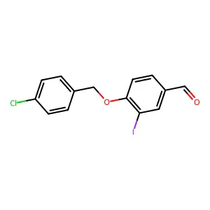 4-[(4-Chlorophenyl)methoxy]-3-iodobenzaldehyde structure