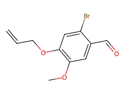 4-(Allyloxy)-2-bromo-5-methoxybenzaldehyde structure