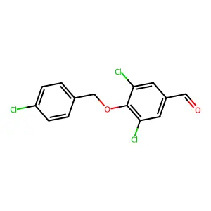 3,5-Dichloro-4-[(4-chlorobenzyl)oxy]benzaldehyde structure