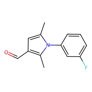 1-(3-Fluorophenyl)-2,5-dimethyl-1H-pyrrole-3-carbaldehyde structure