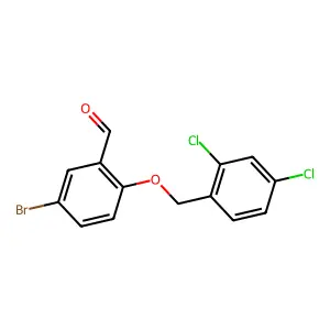 5-Bromo-2-[(2,4-dichlorobenzyl)oxy]benzaldehyde structure