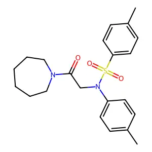 N-[2-(azepan-1-yl)-2-oxoethyl]-4-methyl-N-(4-methylphenyl)benzenesulfonamide structure