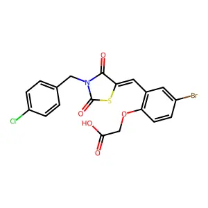 C19H13BrClNO5S structure
