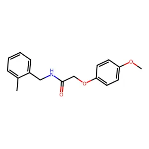 2-(4-methoxyphenoxy)-N-(2-methylbenzyl)acetamide structure