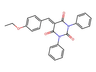 5-[(4-Ethoxyphenyl)methylidene]-1,3-diphenyl-1,3-diazinane-2,4,6-trione structure