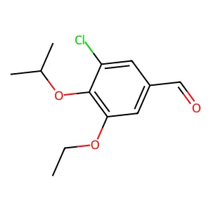 3-Chloro-5-ethoxy-4-(propan-2-yloxy)benzaldehyde structure