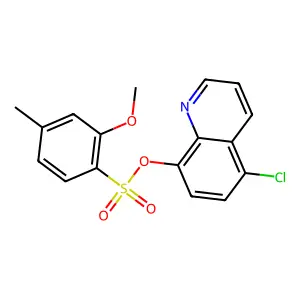 5-Chloro-8-quinolyl 2-methoxy-4-methylbenzenesulfonate structure
