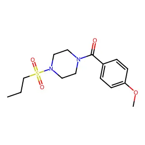 (4-Methoxyphenyl)-(4-propylsulfonylpiperazin-1-yl)methanone structure