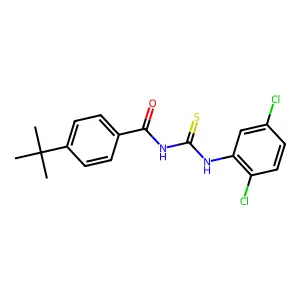4-tert-butyl-N-[(2,5-dichlorophenyl)carbamothioyl]benzamide structure