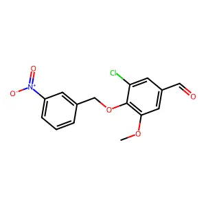 3-Chloro-5-methoxy-4-[(3-nitrobenzyl)oxy]benzaldehyde structure