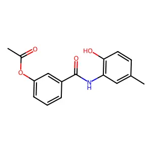 3-[(2-Hydroxy-5-methylphenyl)carbamoyl]phenyl acetate structure