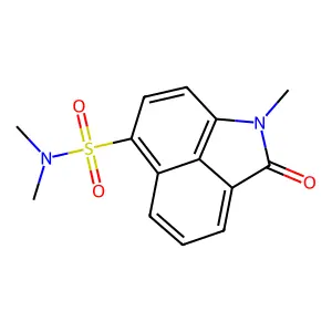 N,N,1-trimethyl-2-oxo-1,2-dihydrobenzo[cd]indole-6-sulfonamide structure