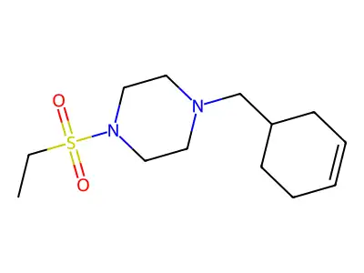 1-(Cyclohex-3-en-1-ylmethyl)-4-ethylsulfonylpiperazine structure