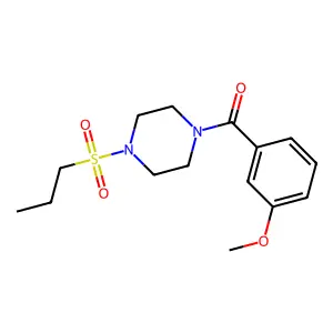(3-Methoxyphenyl)-(4-propylsulfonylpiperazin-1-yl)methanone structure