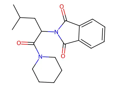 2-(4-Methyl-1-oxo-1-piperidin-1-ylpentan-2-yl)isoindole-1,3-dione structure