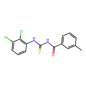 N-[(2,3-dichlorophenyl)carbamothioyl]-3-methylbenzamide structure