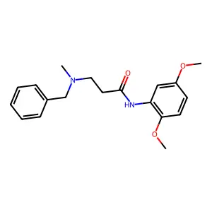 3-[benzyl(methyl)amino]-N-(2,5-dimethoxyphenyl)propanamide structure