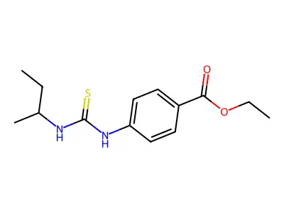 Ethyl 4-[(butan-2-ylcarbamothioyl)amino]benzoate structure