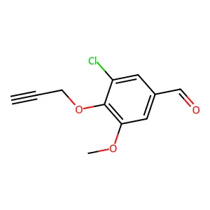 3-Chloro-5-methoxy-4-(prop-2-yn-1-yloxy)benzaldehyde structure