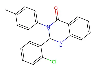 2-(2-Chlorophenyl)-3-(4-methylphenyl)-1,2-dihydroquinazolin-4-one structure