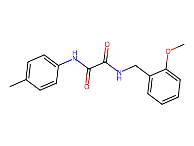 N-[(2-methoxyphenyl)methyl]-N'-(4-methylphenyl)oxamide structure