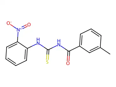 3-methyl-N-[(2-nitrophenyl)carbamothioyl]benzamide structure