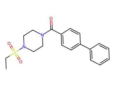 1-(4-Biphenylylcarbonyl)-4-(ethylsulfonyl)piperazine structure