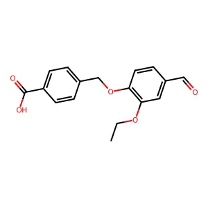 4-(2-Ethoxy-4-formylphenoxymethyl)benzoic acid structure