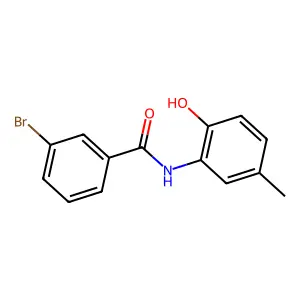 3-bromo-N-(2-hydroxy-5-methylphenyl)benzamide structure