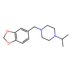 1-(1,3-Benzodioxol-5-ylmethyl)-4-propan-2-ylpiperazine structure