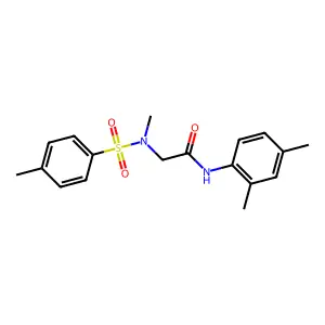 N-(2,4-dimethylphenyl)-2-(N,4-dimethylphenylsulfonamido)acetamide structure