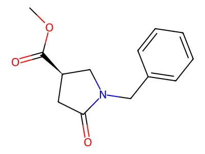 Methyl (3R)-1-benzyl-5-oxopyrrolidine-3-carboxylate structure