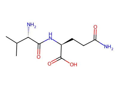 5-Amino-2-[(2-amino-3-methylbutanoyl)amino]-5-oxopentanoic acid structure
