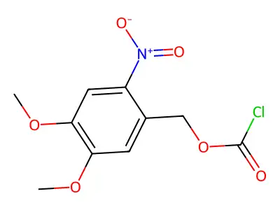 ((Nitroveratryl)oxy)chlorocarbamate structure
