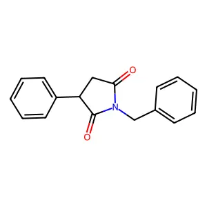Succinimide, N-benzyl-3-phenyl- structure