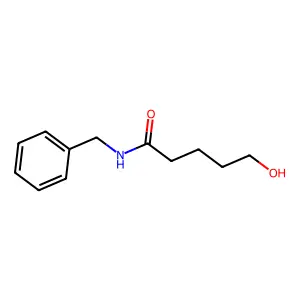 N-benzyl-5-hydroxypentanamide structure