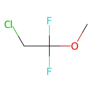 Ethane, 2-chloro-1,1-difluoro-1-methoxy- structure