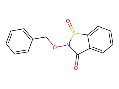 1-Oxo-2-phenylmethoxy-1,2-benzothiazol-3-one structure