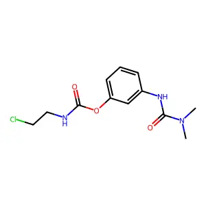 [3-(dimethylcarbamoylamino)phenyl] N-(2-chloroethyl)carbamate structure