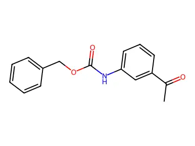 Benzyl N-(3-acetylphenyl)carbamate structure