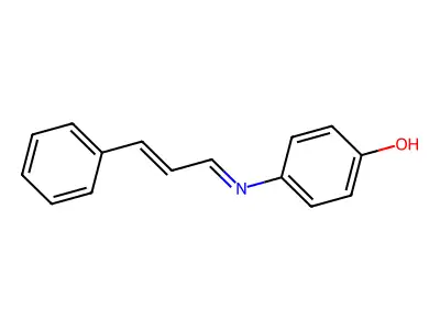 4-hydroxy-N-(cinnamylidene)aniline structure