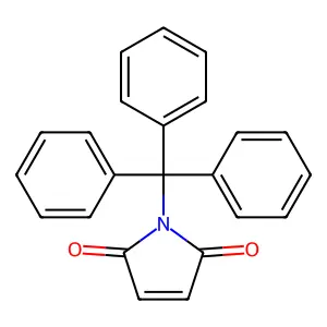 N-triphenylmethylmaleimide structure