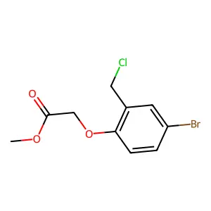 Methyl 2-[4-bromo-2-(chloromethyl)phenoxy]acetate structure