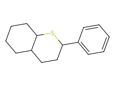 Octahydro-2-phenyl-2H-1-benzothiopyran structure