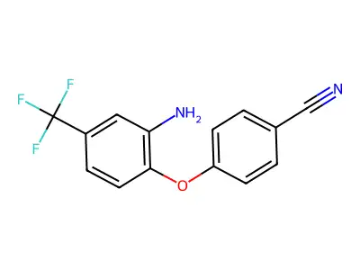 4-[2-Amino-4-(trifluoromethyl)phenoxy]benzonitrile structure