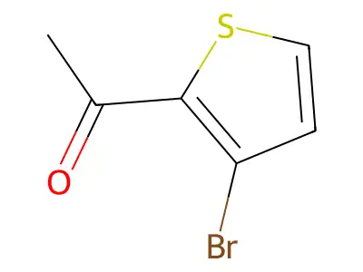 2-Acetyl-3-bromothiophene structure