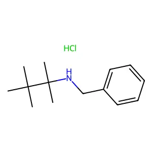 Benzenemethanamine, N-(1,1,2,2-tetramethylpropyl)-, hydrochloride structure