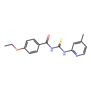 4-ethoxy-N-[(4-methylpyridin-2-yl)carbamothioyl]benzamide structure