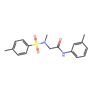 2-(N,4-dimethylphenylsulfonamido)-N-(m-tolyl)acetamide structure