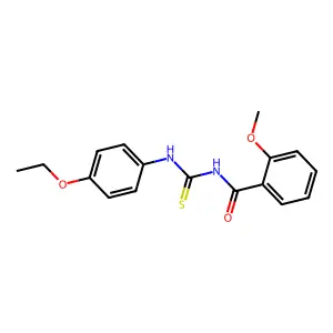 N-[(4-ethoxyphenyl)carbamothioyl]-2-methoxybenzamide structure